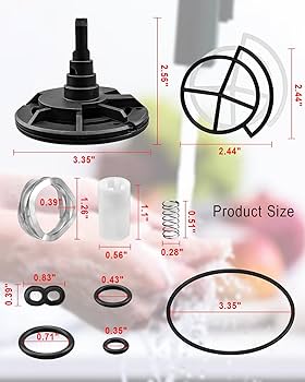 EMIHO Water Softener Standard Valve Rotor and Seal Kit